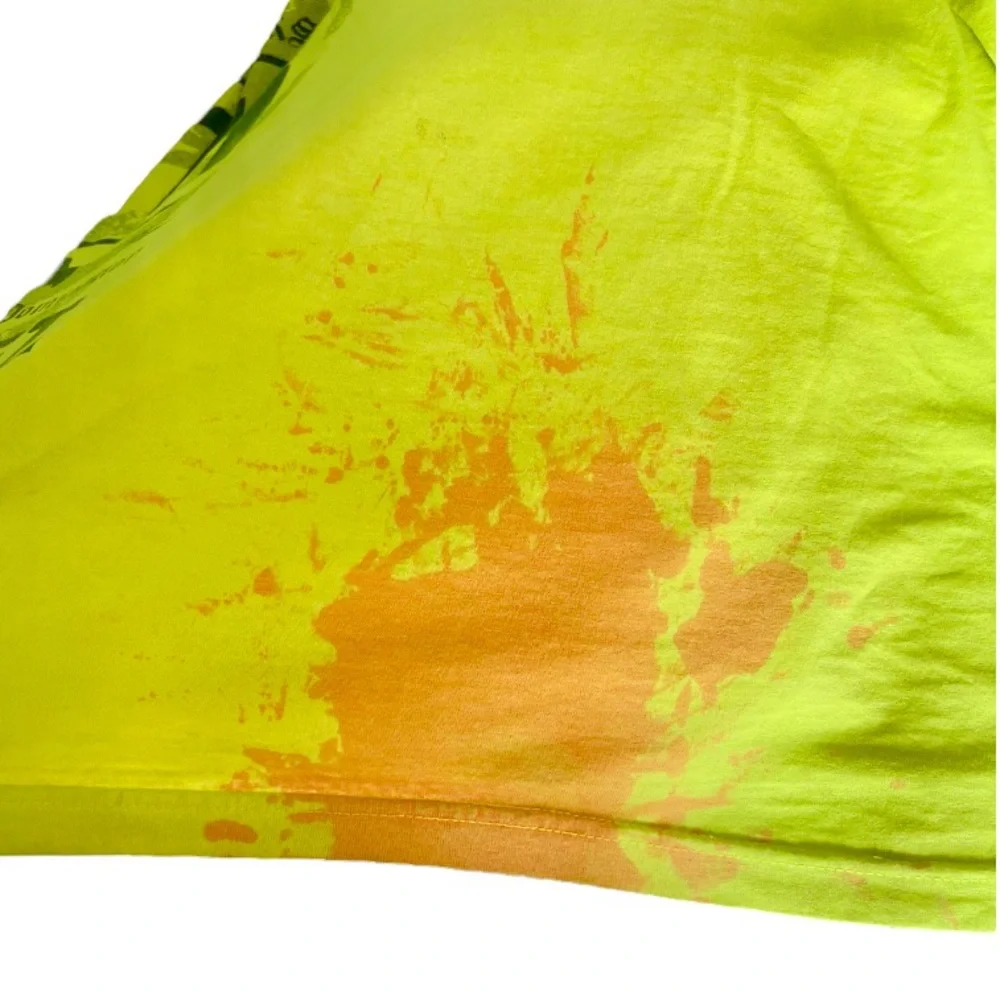 Metal Mulisha Y2K hyper yellow Short Sleeve Tee shirt Streetwear vintage